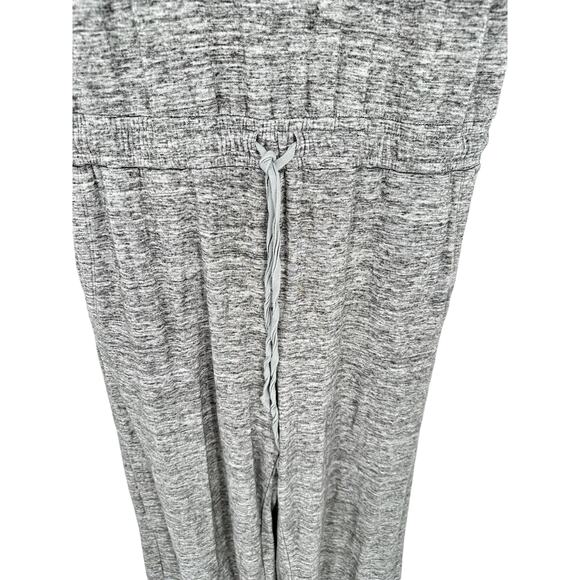 Daily Ritual Wide Leg Cropped Jumpsuit Gray Adjustable Waist Stretch Summer M - Picture 4 of 10